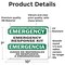 Signmission Response Kit Bilingual, 10 in W x Rectangle, Vinyl Decal OS-2PACK-EM-D-710-L-10311 - alternate 4